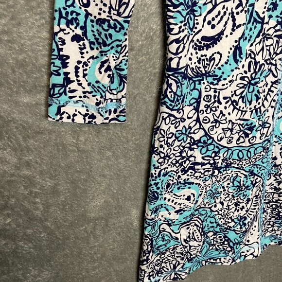 Lilly Pulitzer Women Pima Cotton Peru Juliet Hippy Hippy Tropical Preppy Dress S - Picture 4 of 12